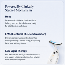 Powered by heat, EMS and LED light therapy