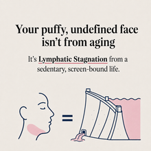 A puffy, undefined face is lymphatic stagnation, not aging